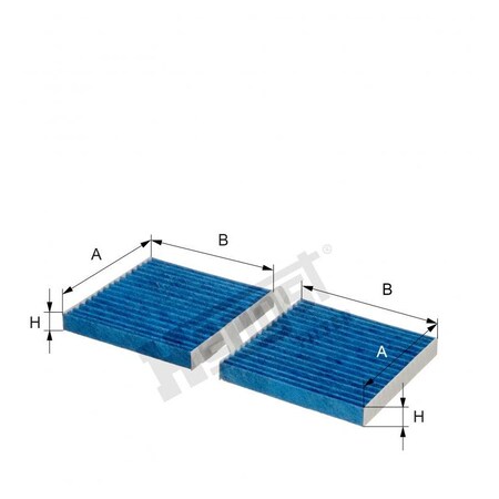 Hengst Bluecare Cabin Filter, E2992Lb-2 E2992LB-2